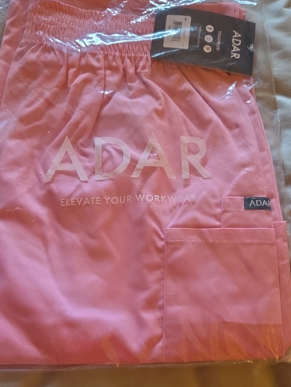 Ada Pink Medical Scrub Top